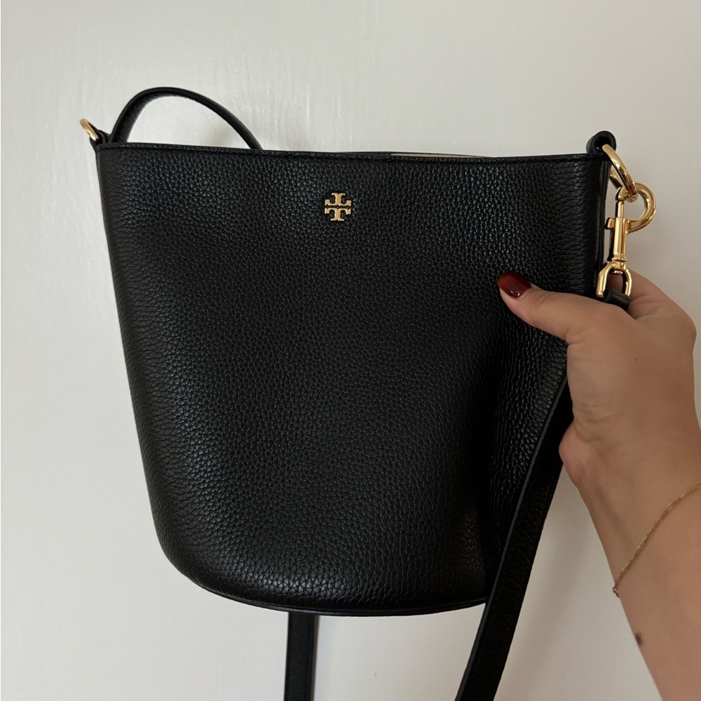 Tory Birch Black Bucket Bag